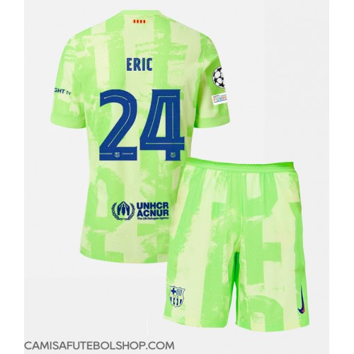 Camisa de time de futebol Barcelona Eric Garcia #24 Replicas 3º Equipamento Infantil 2024-25 Manga Curta (+ Calças curtas)